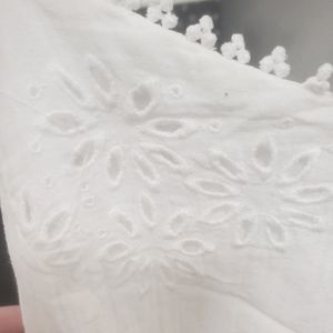 Women's white summer dress